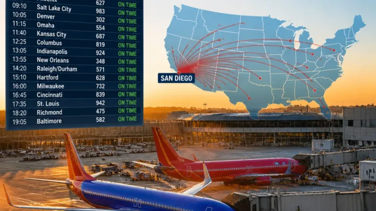 Alaska Airlines, Southwest add 17 nonstop routes from San Diego, sharply increasing seat capacity