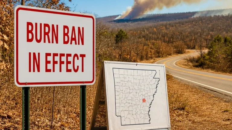 Arkansas now classified at high wildfire risk as burn bans spread ahead of Labor Day