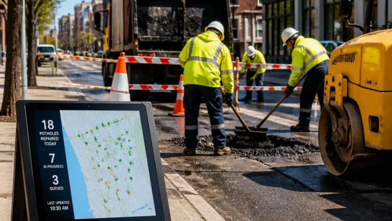 Buffalo launches city-run hot patching operation and public pothole repair counter