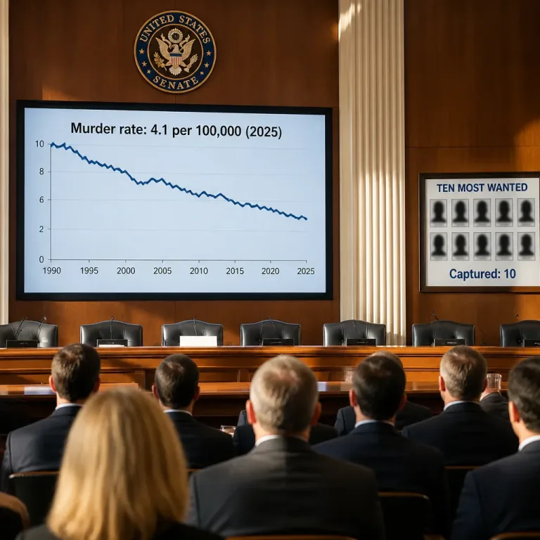FBI director says U.S. murder rate fell to 20-year low, touts captures and event security