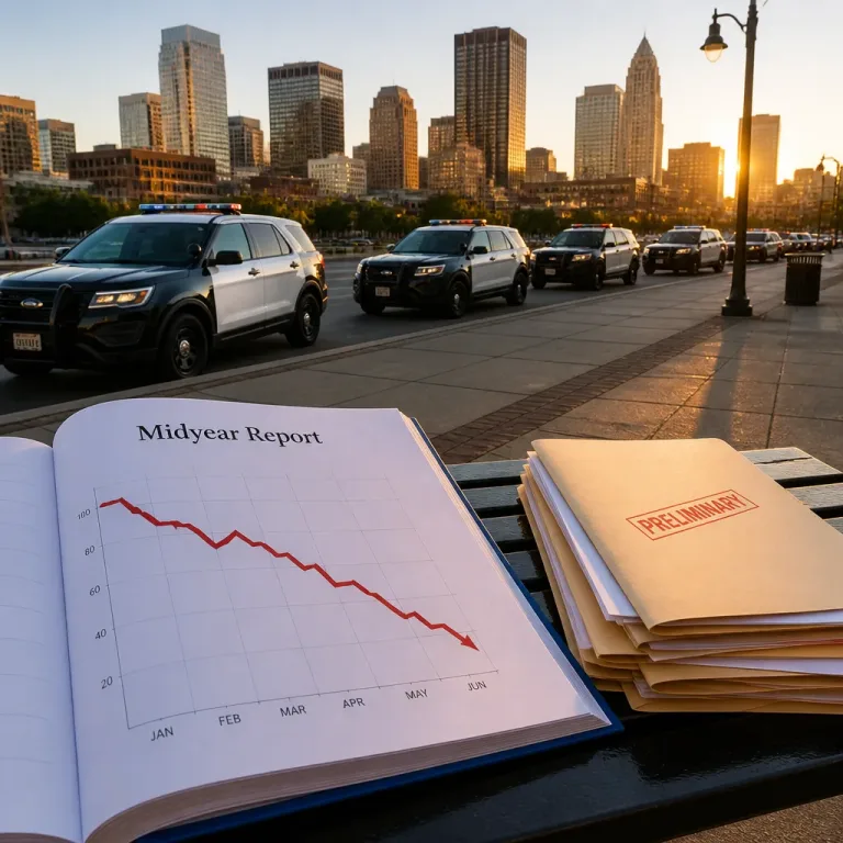 Major cities report sharp declines in violent crime in first half of year, agencies say