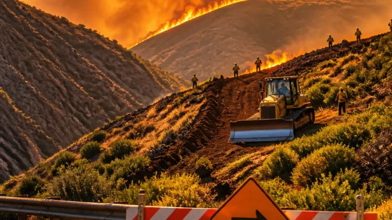 Dry weather fuels Rocky Canyon Fire as crews carry out firing operations to slow spread