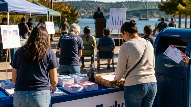 Kitsap ‘No Kings’ Rally Turns to Voter Education as Ballots Hit Mailboxes