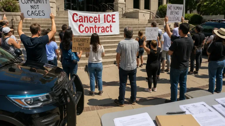 Escondido protesters renew call to end ICE use of city firing range