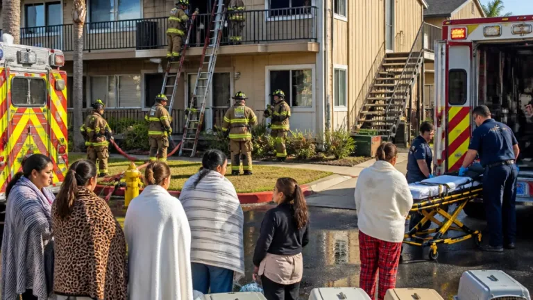 Escondido two-alarm apartment blaze sends five to hospitals, displaces 30