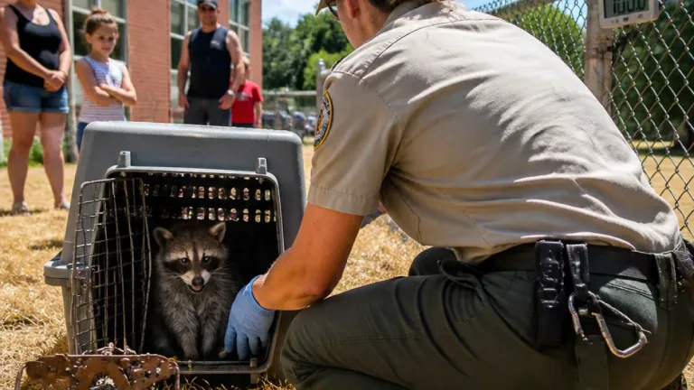 Evansville neighbor rescues raccoon after more than a day in a paw trap amid 100-degree heat