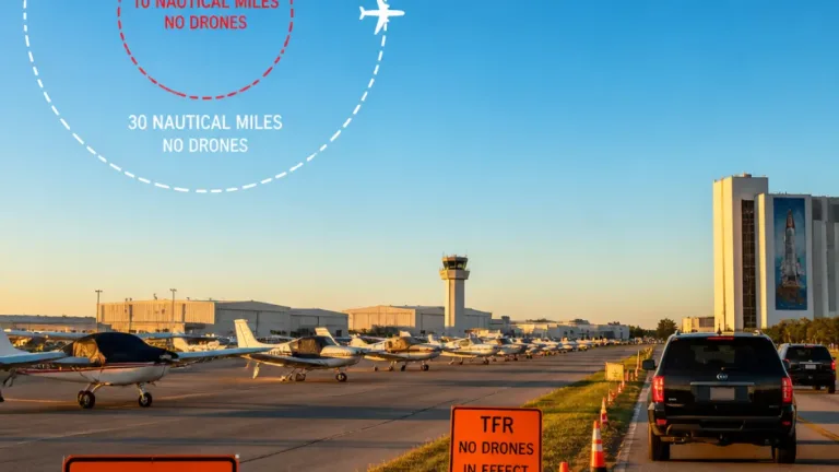FAA issues flight restrictions across southeast Houston as president visits Johnson Space Center