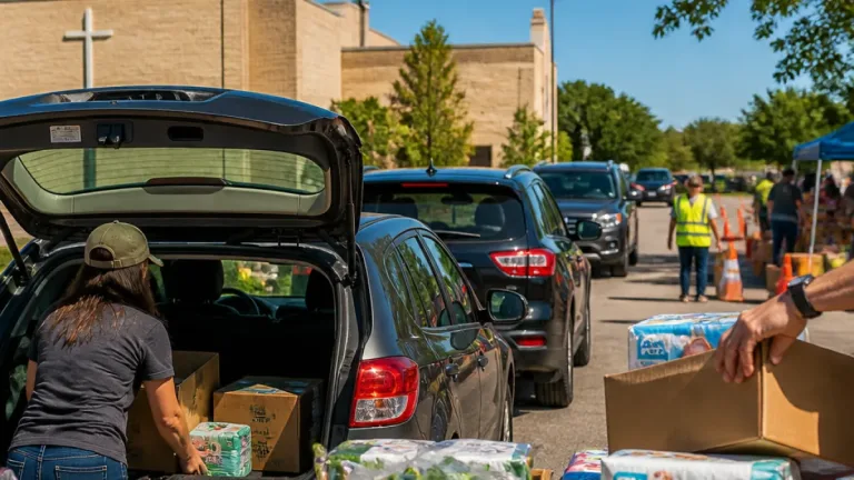 Fargo-area drive-up pantry to distribute fresh food and diapers in West Fargo