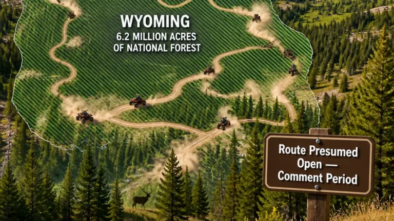 Federal plan would open about 6.2 million acres of Wyoming national forest to motorized use