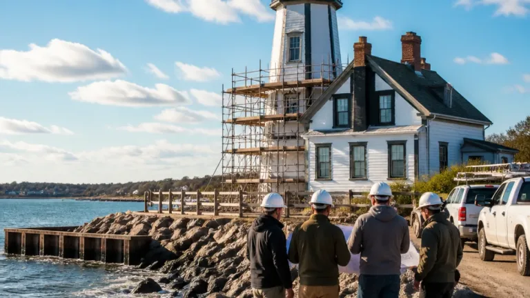 Fenwick outlines restoration plan after federal transfer of Lynde Point Lighthouse