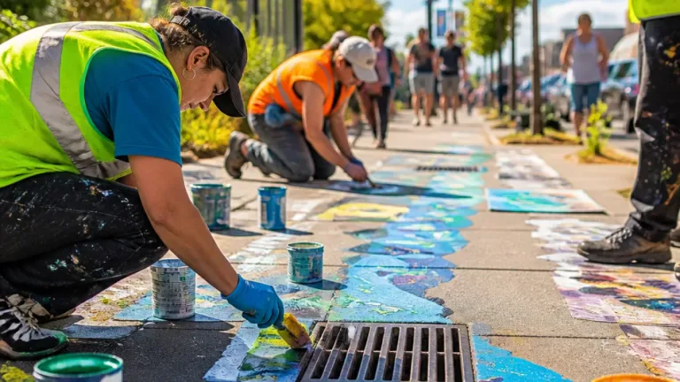 Fort Wayne selects 16 artists for Clean Drains sidewalk murals to protect waterways