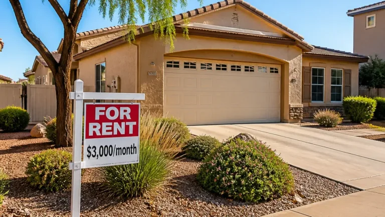 Gilbert rental: 3-bed single-story home listed for $3,000 per month on W Pinon Ave