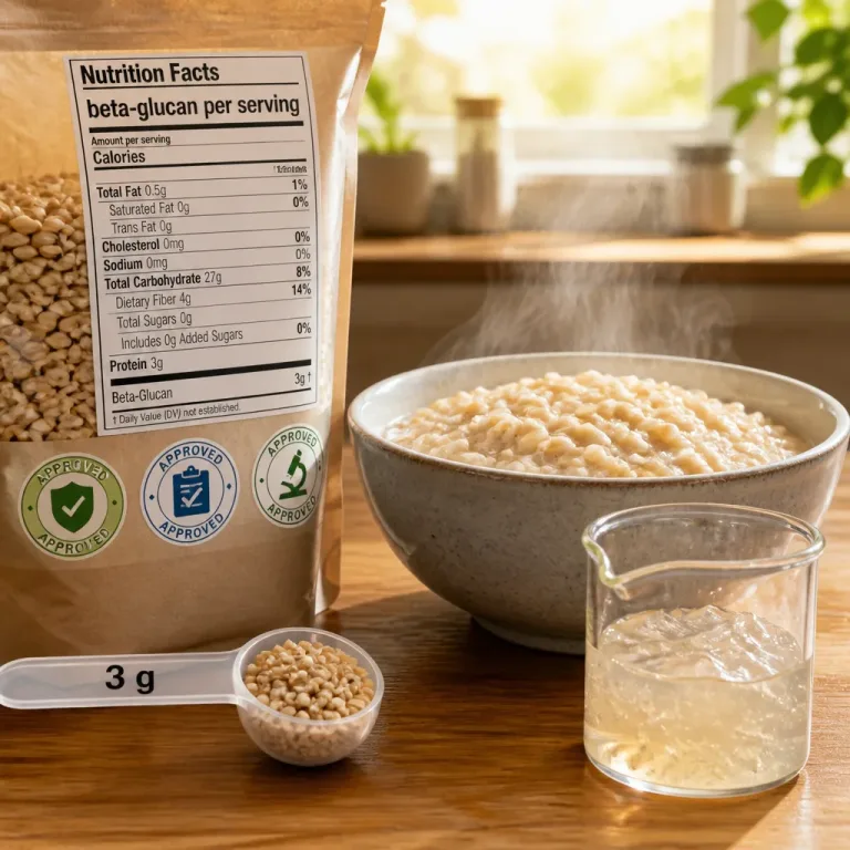 Barley beta‑glucan shown to lower cholesterol; regulators back on‑pack claims