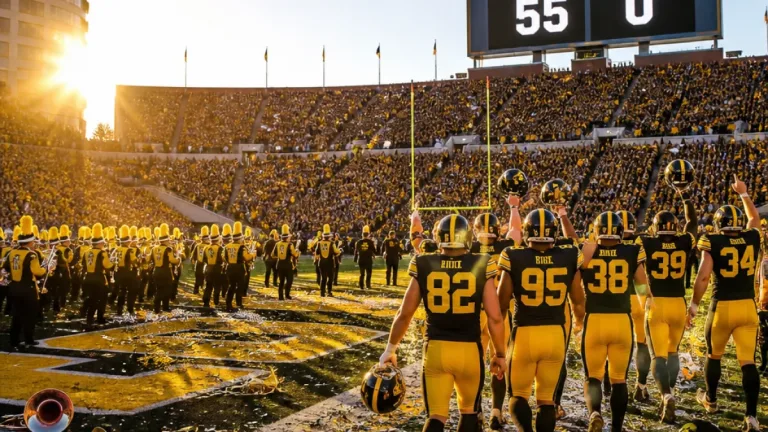 Iowa rushes past Northern Iowa 55-0 as three backs each eclipse 100 yards