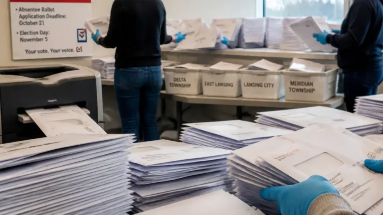 Lansing begins mailing about 23,000 absentee ballots ahead of November election