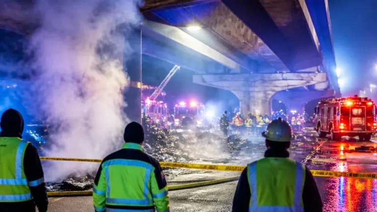 Man Arrested After Fire Set Beneath I-10 Overpass in New Orleans East
