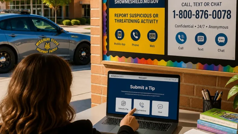 Missouri State Highway Patrol launches Show Me Shield, new Courage2Report hotline for school threats