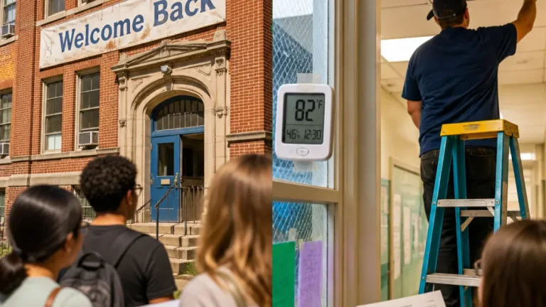 New Haven students return amid disputes over school building conditions