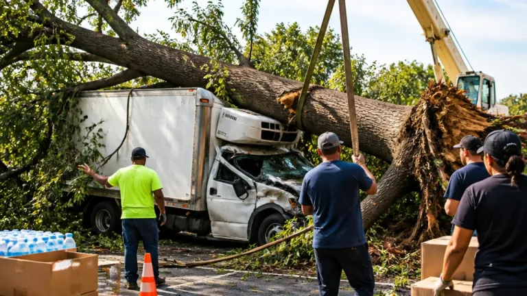Newport News nonprofit’s food truck destroyed by fallen tree during severe weather