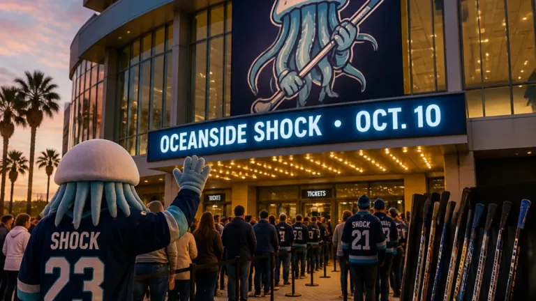 Oceanside gets its first pro hockey team as Frontwave Arena unveils the Shock