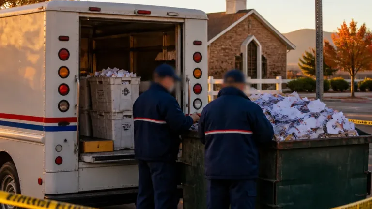Postal worker arrested after investigators say he tossed more than 300 Utah mail ballots