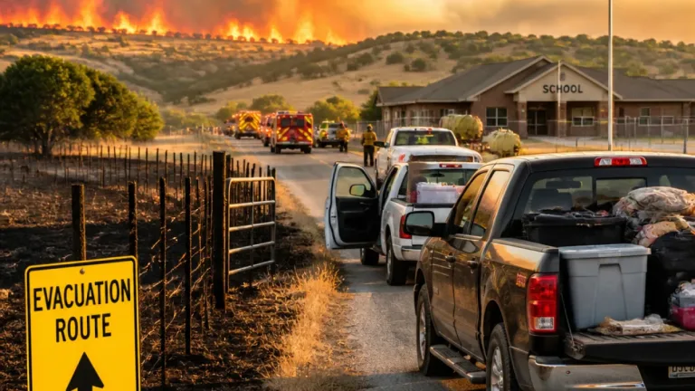 Rapidly growing Ross Fire forces evacuations, closes schools across rural north-central Texas