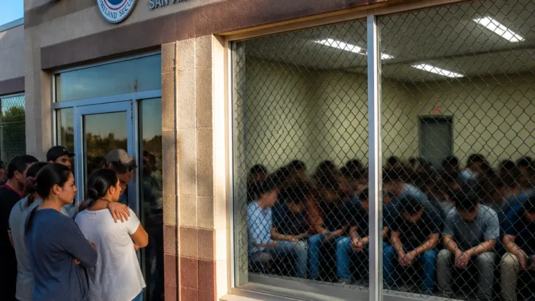 San Antonio congressman describes 40 men crowded into two rooms at ICE check-in