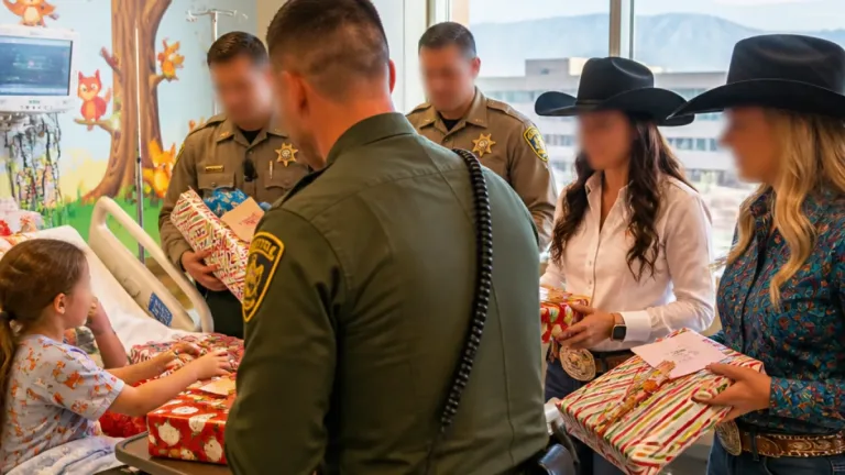 San Bernardino deputies bring toys and community support to pediatric cancer patients
