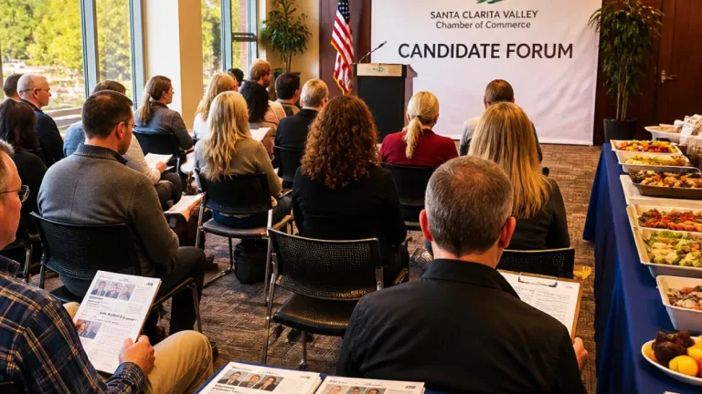 Santa Clarita voters get first look at council hopefuls at chamber forum