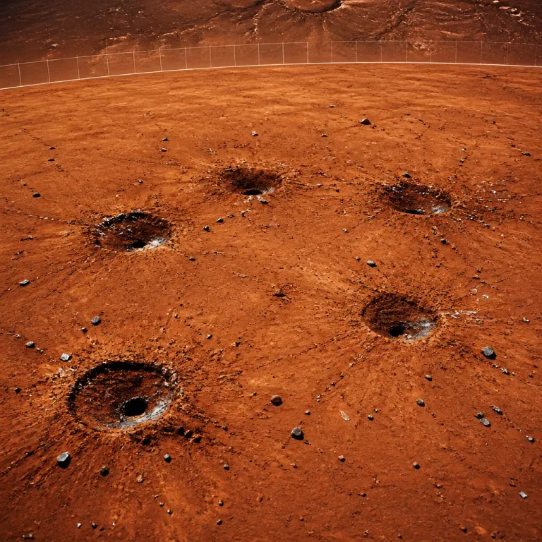 NASA debris formed five fresh craters on Mars, revealing surprising surface strength