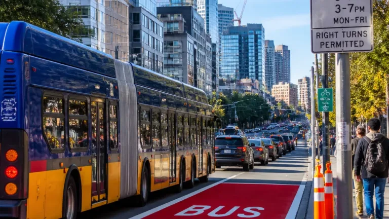 Seattle opens dedicated bus lane on Denny Way, reduces general traffic to one lane