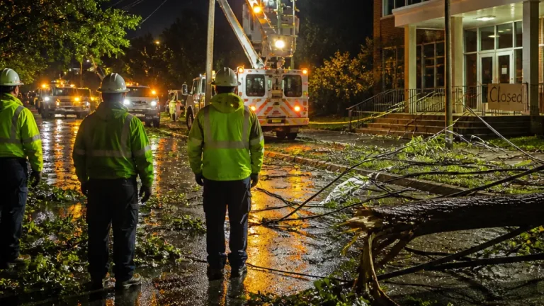 Severe Storms Leave Mantua Township with Widespread Outages, Road Closures and School Closure