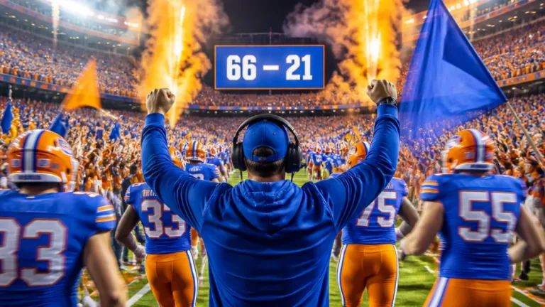 Sumrall’s first night in the Swamp: Gators rout FAU 66-21 in statement opener
