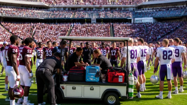 Texas A&M WR Terry Bussey carted off on opening kickoff in SEC opener