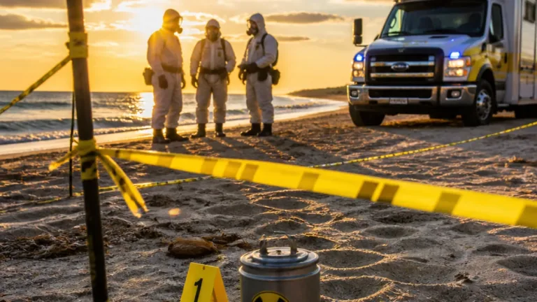 Trace radiation detected on object that washed ashore at Broadkill Beach; agencies clear scene