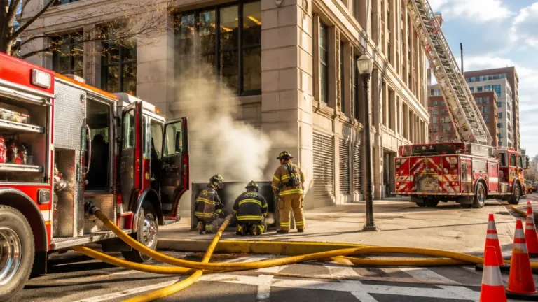 Two-alarm downtown Richmond blaze forces evacuations, streets closed