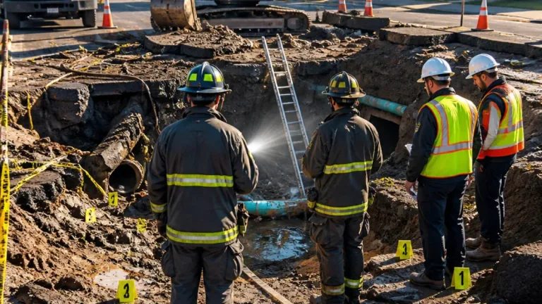 Two men found dead after construction trench collapse in Stockton