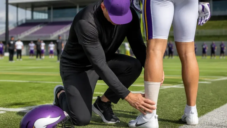 Vikings’ J.J. McCarthy left off field after ankle concern, raising backup questions