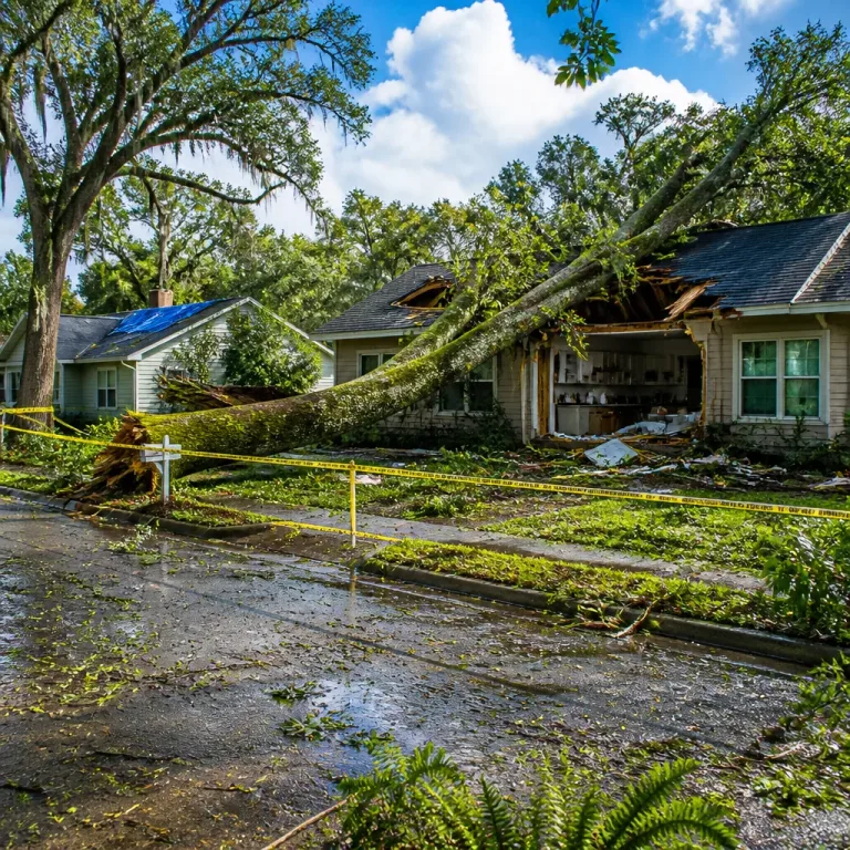 Severe storms topple trees onto Ocala homes; two residences condemned, no injuries