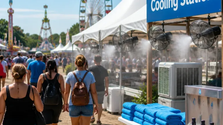 Wilson County fair adds cooling stations as triple‑digit heat bears down on attendees