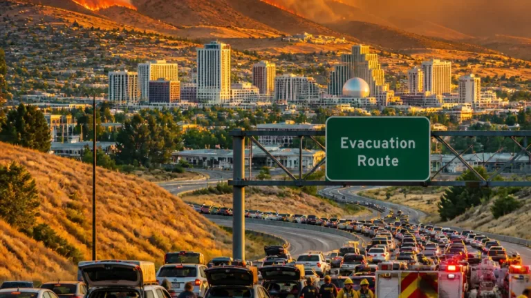 Wind-driven Hawk Fire forces tens of thousands from homes, blankets Reno in smoke