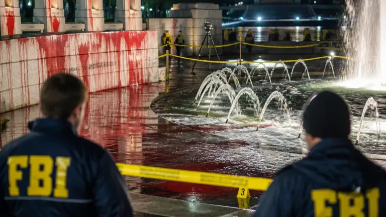 Woman arrested on federal charges after World War II Memorial defaced in D.C.