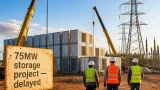 Delays to 427MW of new generation include 75MW Northern Cape storage project