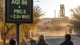 Prieska records moderate air pollution; PM2.5 above WHO annual guideline