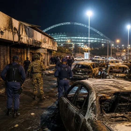 Police arrest 30 after unrest in KwaZulu‑Natal and Gauteng; stadium shutdown plot foiled