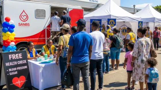 Durban North Lions call for donors at community blood drive on 29 August
