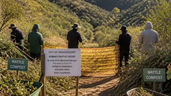 Kenmare Kloof rehabilitation restricts access as Krugersdorp community leads conservation