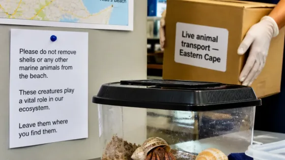 Randburg SPCA cares for hermit crab 'Shell‑vis' as effort to return him to Kidd's Beach continues