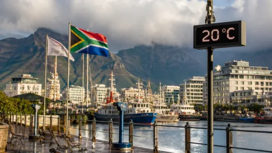 Wet weekend for the Cape: rain showers on the coast and cool Cape Town temperatures