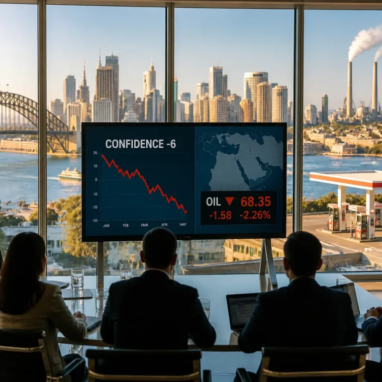 Australian business confidence slips as Middle East uncertainty and energy costs bite